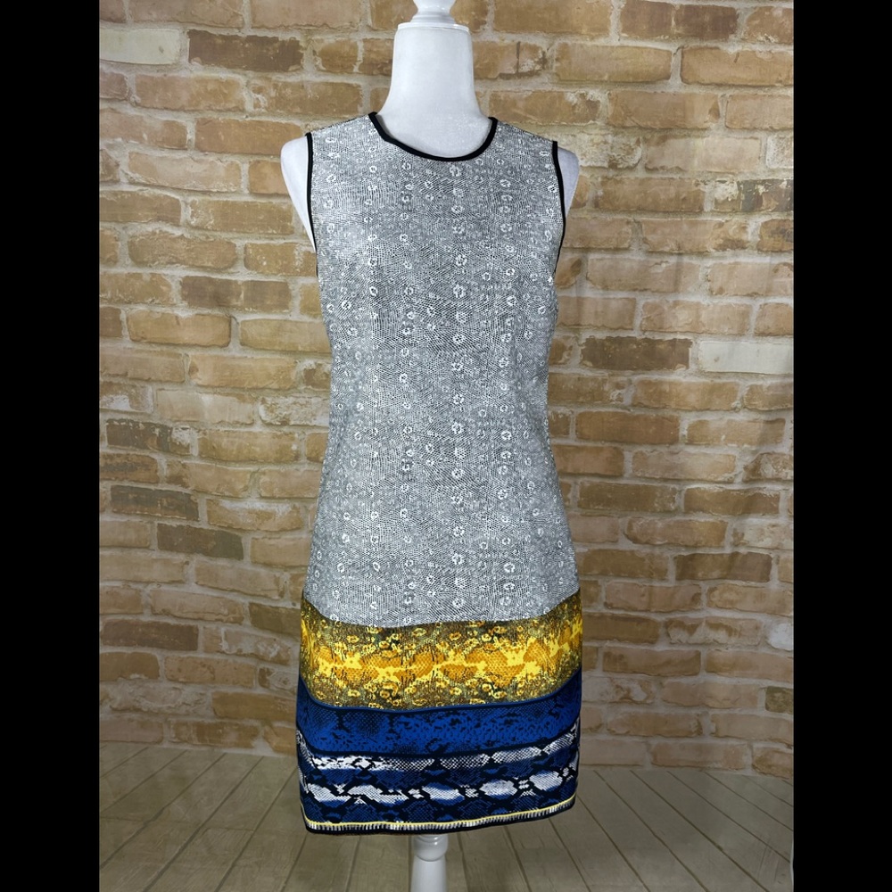 Kenneth Cole New York Dress with Multicolor Snake Print Size 6